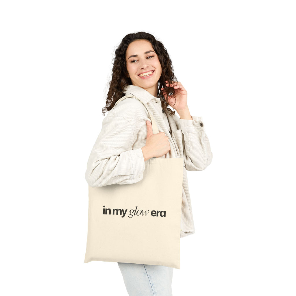 “In My Glow Era” Canvas Market Tote