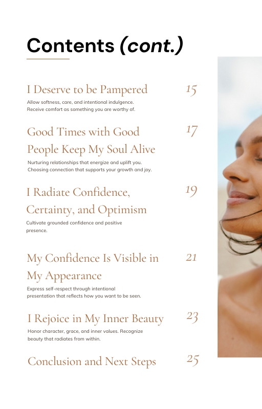 Glow Up Reset: A 10-Day Confidence & Affirmation Guide [INSTANT DIGITAL DOWNLOAD]