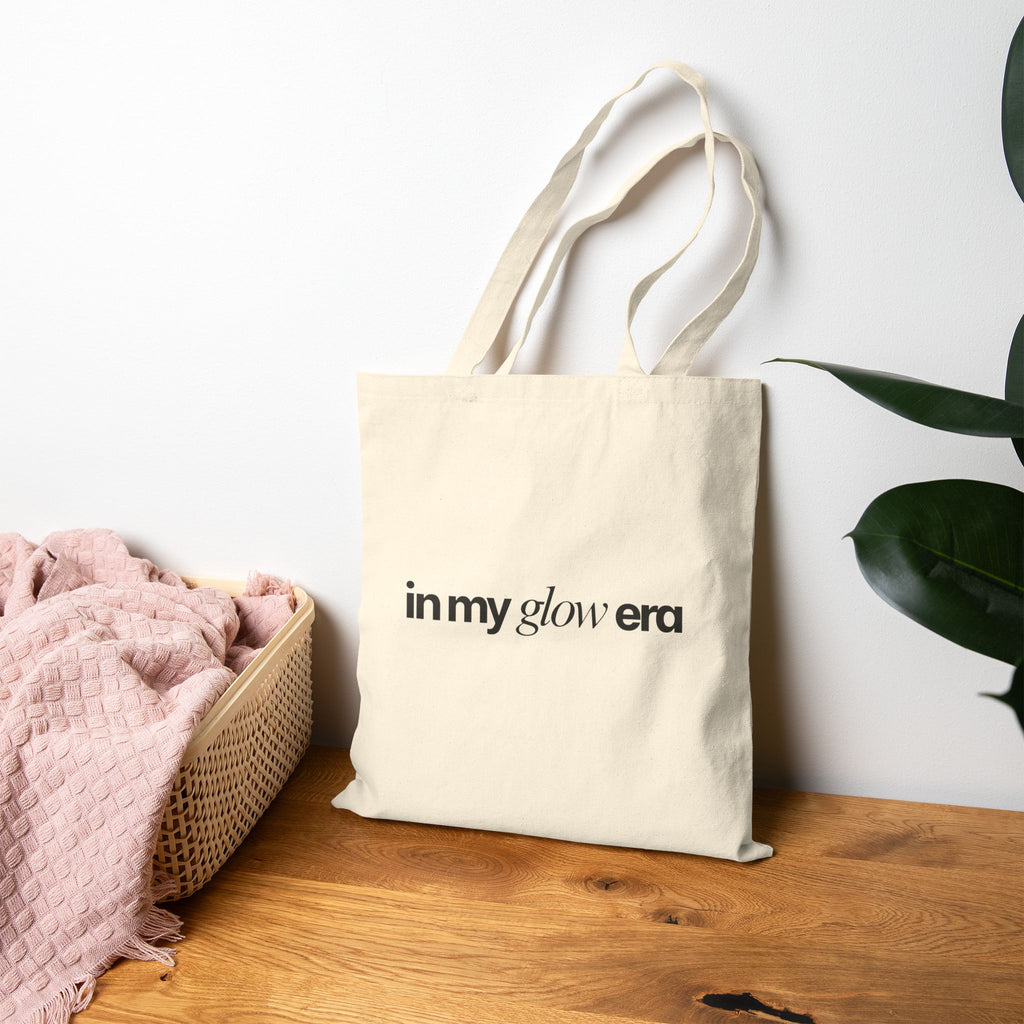 “In My Glow Era” Canvas Market Tote